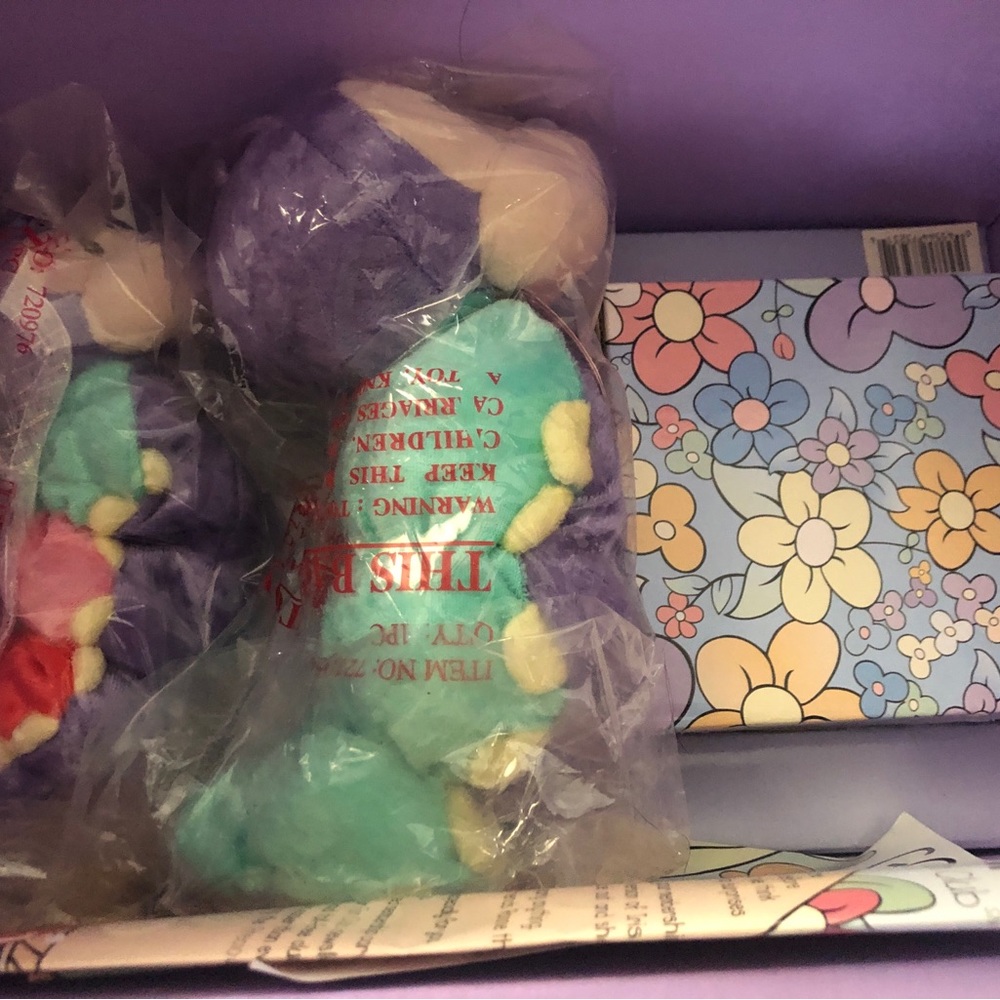 PRECIOUS MOMENTS 2000 Fun Club Charter Member Figurine& 2 Plush  Vintage - MINT